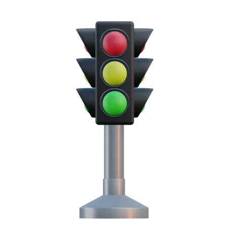 Traffic Light 3 D Traffic Sign Illustration 3D Icon