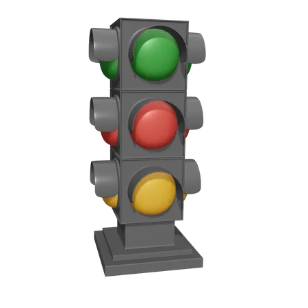 Traffic Light Sign  3D Icon