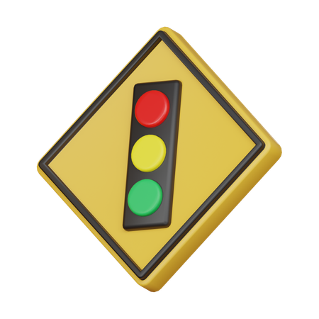 Traffic light sign  3D Icon