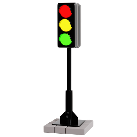 Traffic Light Signal  3D Icon