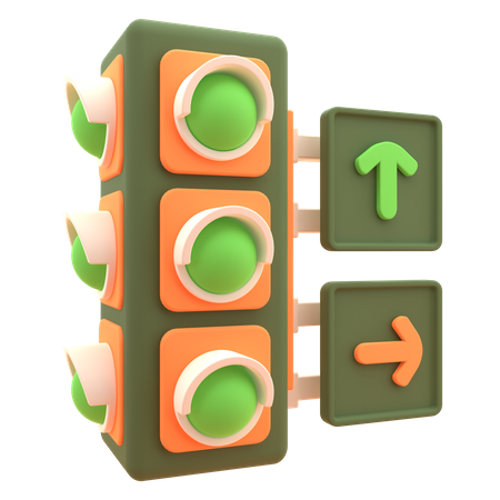 Traffic Lights  3D Icon