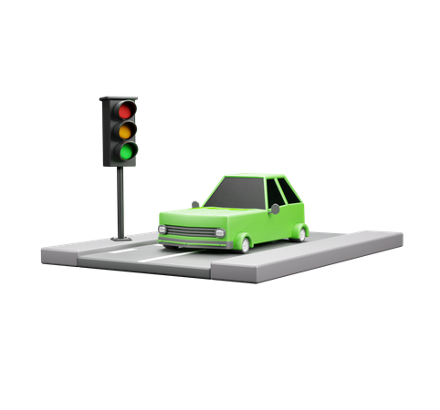 Traffic Signal  3D Icon