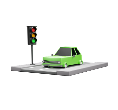 Traffic Signal  3D Icon