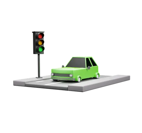 Traffic Signal  3D Icon