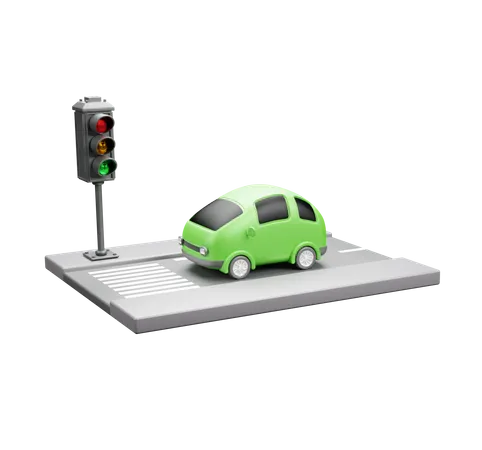 Traffic Signal  3D Icon