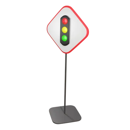Traffic Signal Ahead  3D Icon