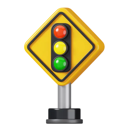 Traffic Signal Sign  3D Icon