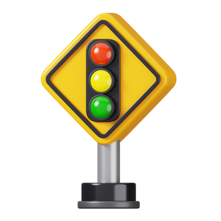 Traffic Signal Sign  3D Icon