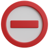 3d forbidden sign logo