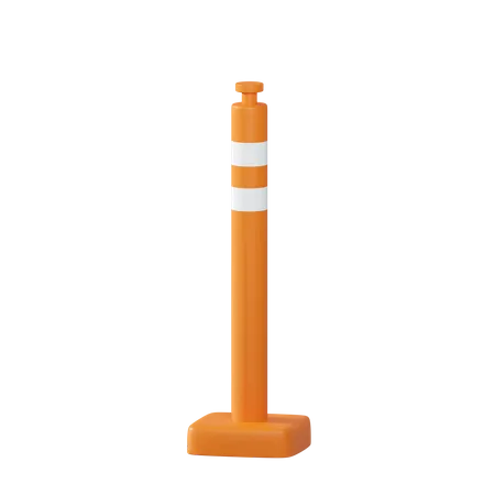 Traffic stick cone  3D Illustration