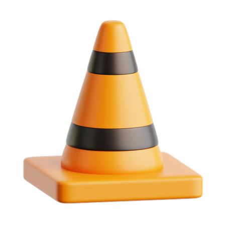 Cono di traffico  3D Icon