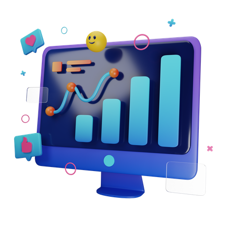 Trafic du site Web  3D Icon