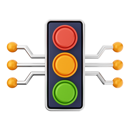 Trafic Light Ai  3D Icon