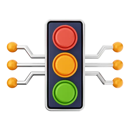 Trafic Light Ai  3D Icon