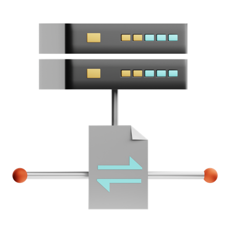 Trafic réseau  3D Icon