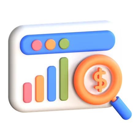 Tráfico pago  3D Icon