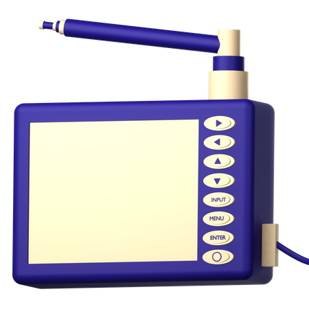 Tragbarer Fernseher  3D Icon