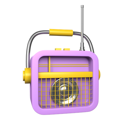 Tragbares Radio  3D Icon