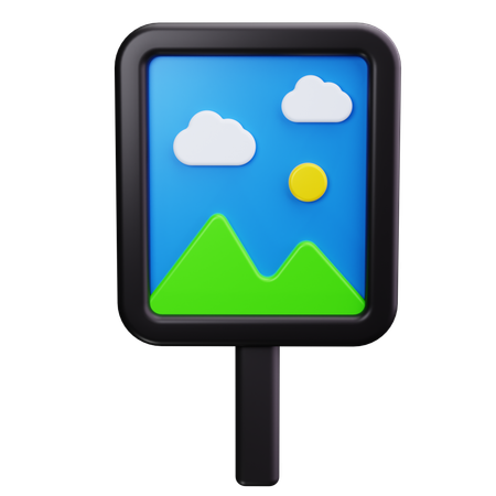 Trail Sign  3D Icon