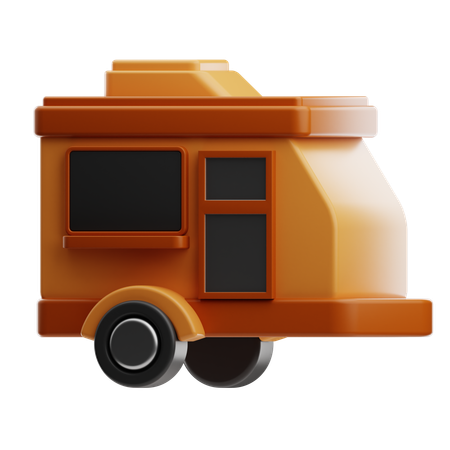 Trailer Camper  3D Icon