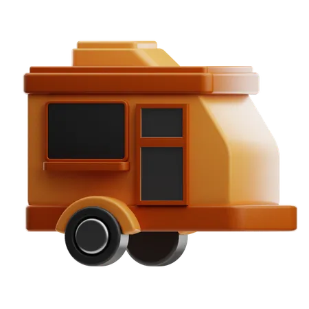 Trailer Camper  3D Icon