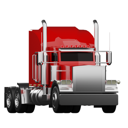 Trailer Truck  3D Icon