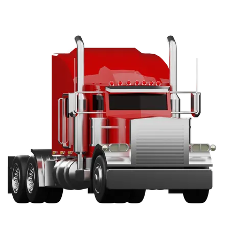 Trailer Truck  3D Icon