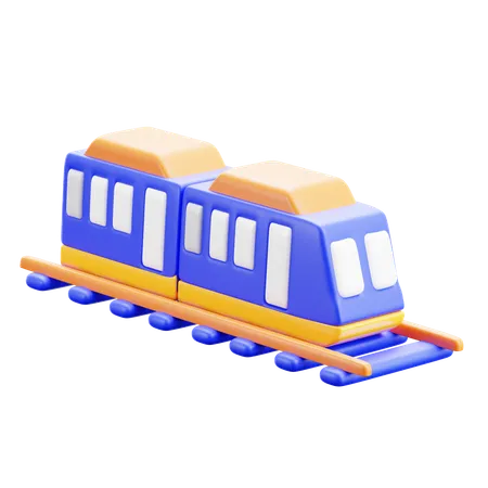 電車  3D Icon