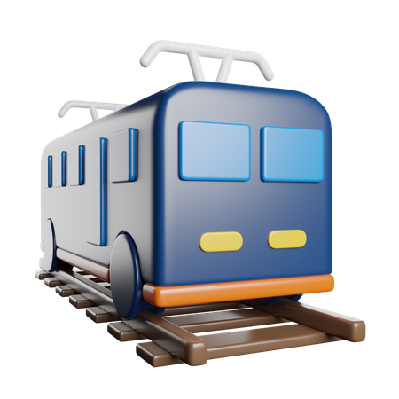 電車  3D Icon