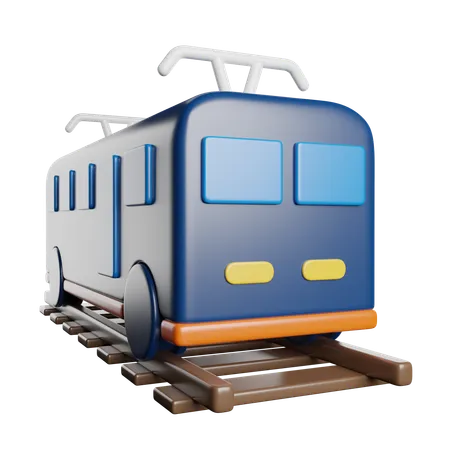 電車  3D Icon