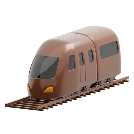 電車  3D Icon