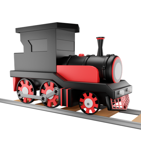 Train 3D Illustration