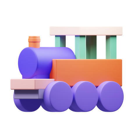 Train 3D Illustration