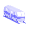 metro train emoji 3d
