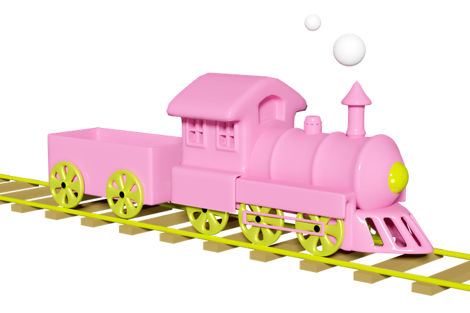 기차  3D Illustration