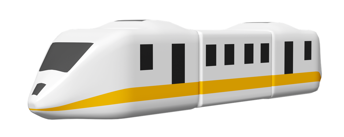 電車  3D Illustration