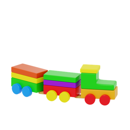 Train bloc  3D Icon