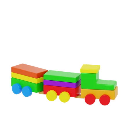 Train bloc  3D Icon