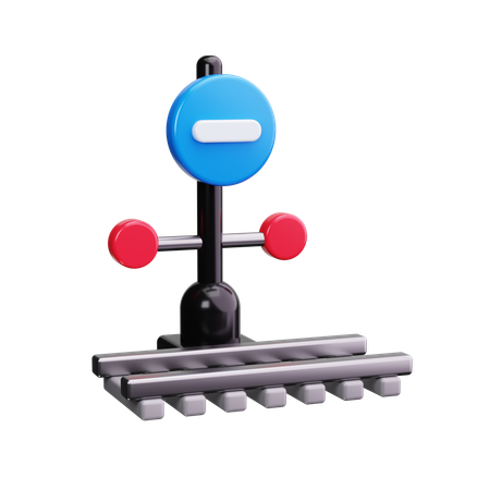 Train Crossing  3D Icon