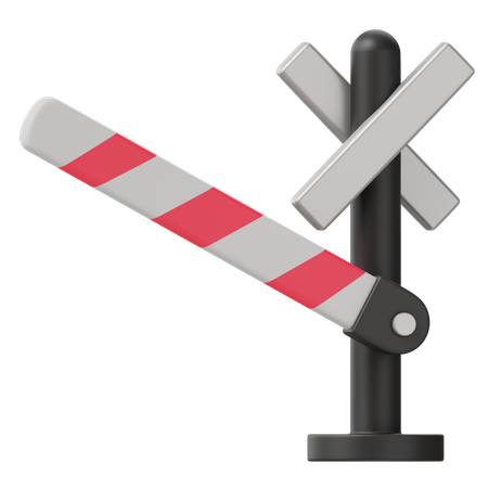 Train Crossing  3D Icon