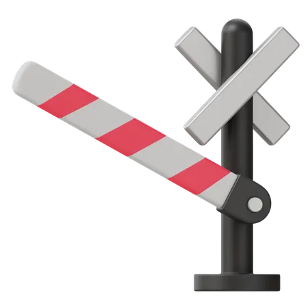 Train Crossing  3D Icon