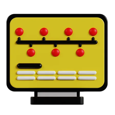 Train Direction Board  3D Icon