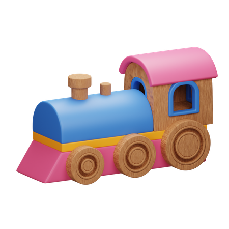 Jeu imaginatif de train en bois pour les enfants  3D Icon