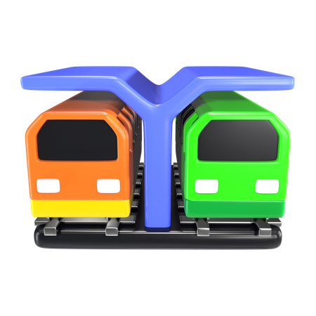 Train Station  3D Icon