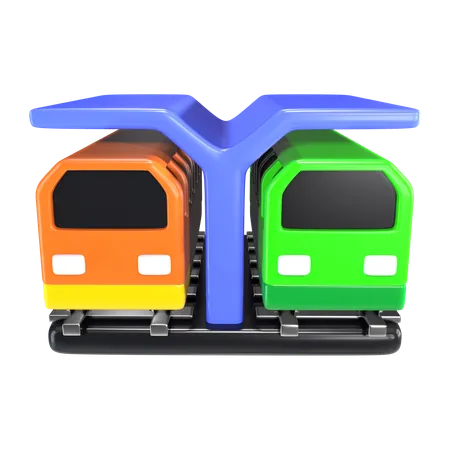 Train Station  3D Icon