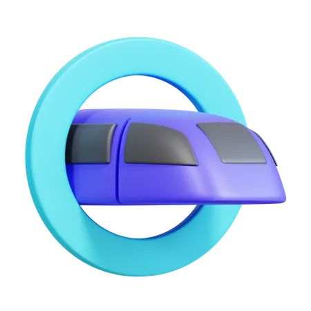 Train ultrarapide  3D Icon