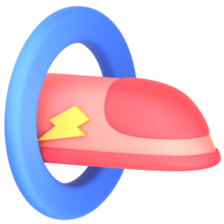 Train ultrarapide  3D Icon