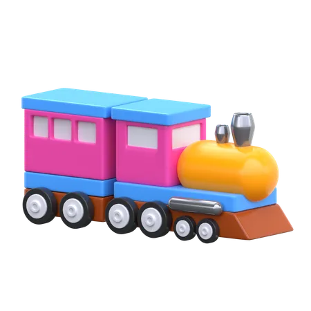 Train Toy 3 D Kindergarten Icon 3D Icon