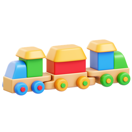 電車のおもちゃ  3D Icon