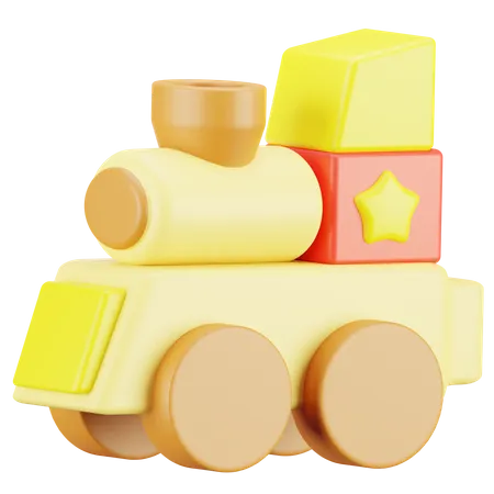 Train Toy  3D Icon